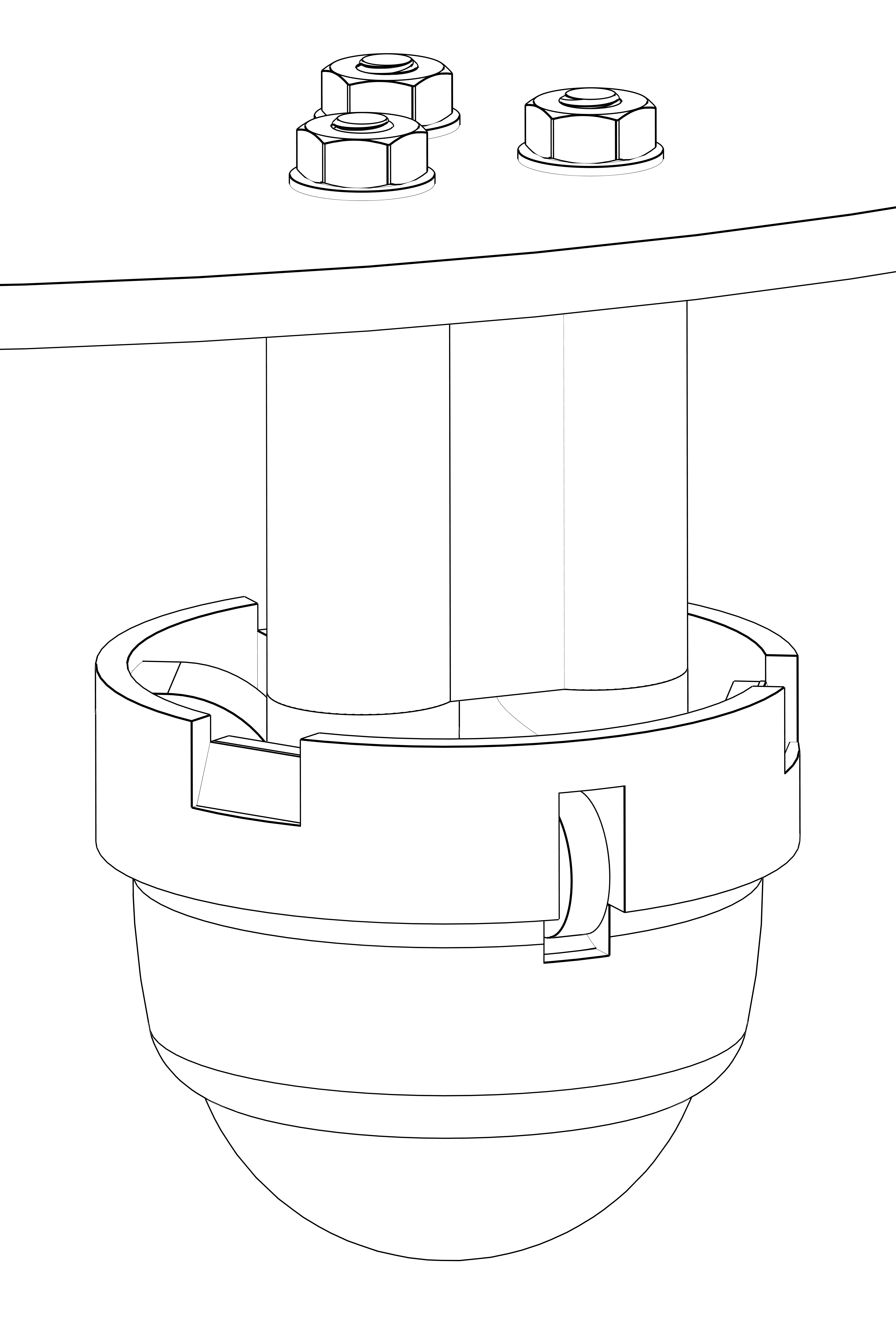Caster wheel attachment